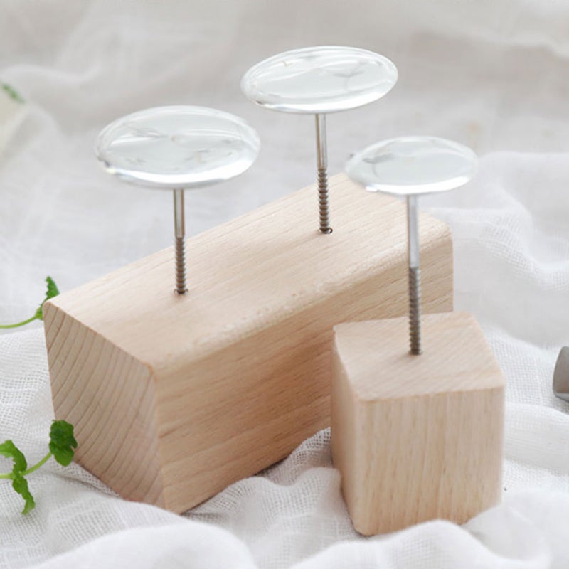 3Pcs Decorating Bases Decorating Table Decorating Nail Table (Wood Color) - Image 5