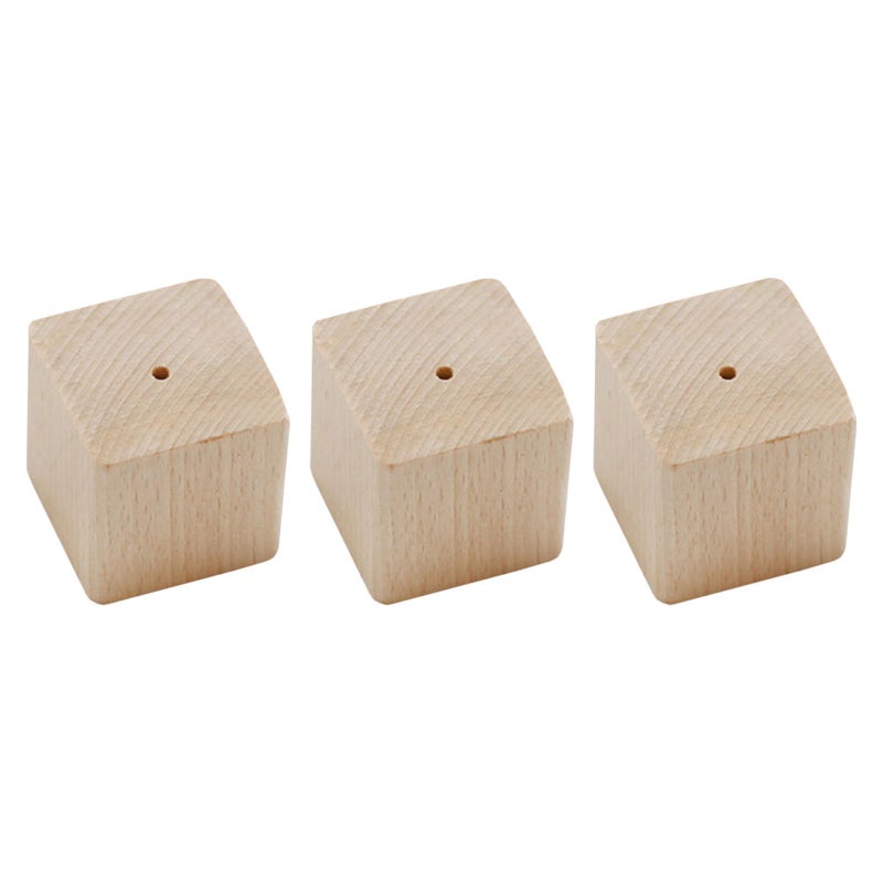 3Pcs Decorating Bases Decorating Table Decorating Nail Table (Wood Color) - Image 1