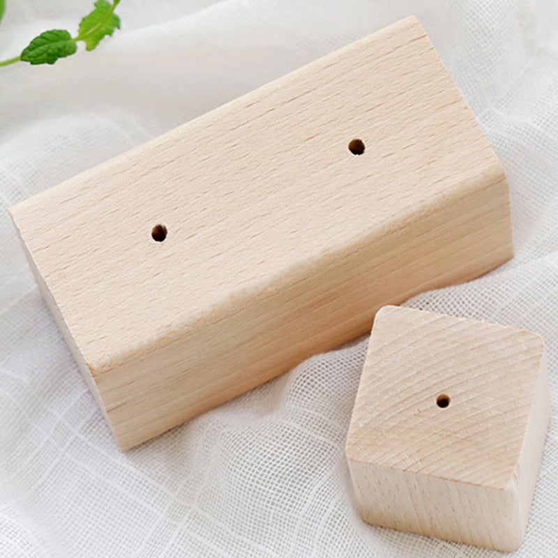3Pcs Decorating Bases Decorating Table Decorating Nail Table (Wood Color) - Image 3