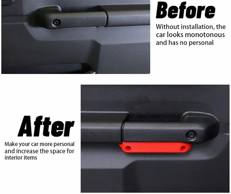 Wivplex Car Door Handle Storage Box - Black Red - Image 2