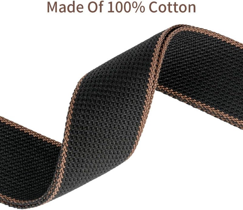 BestSounds Guitar Strap, 100% Soft Cotton Guitar Straps With 3 Pick Holders For Bass, Electric & Acoustic Guitar - Image 2