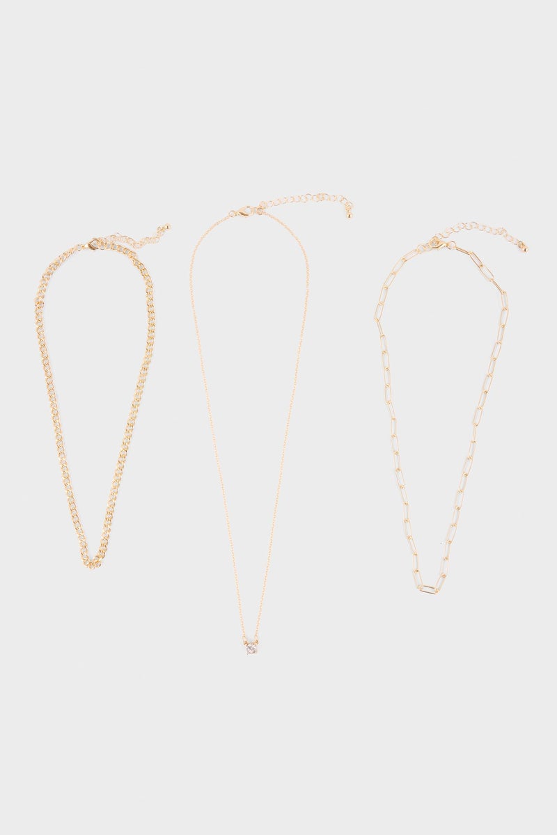 DeFacto Gold Woman Woman 3 Piece Necklace Set Casual - Image 3