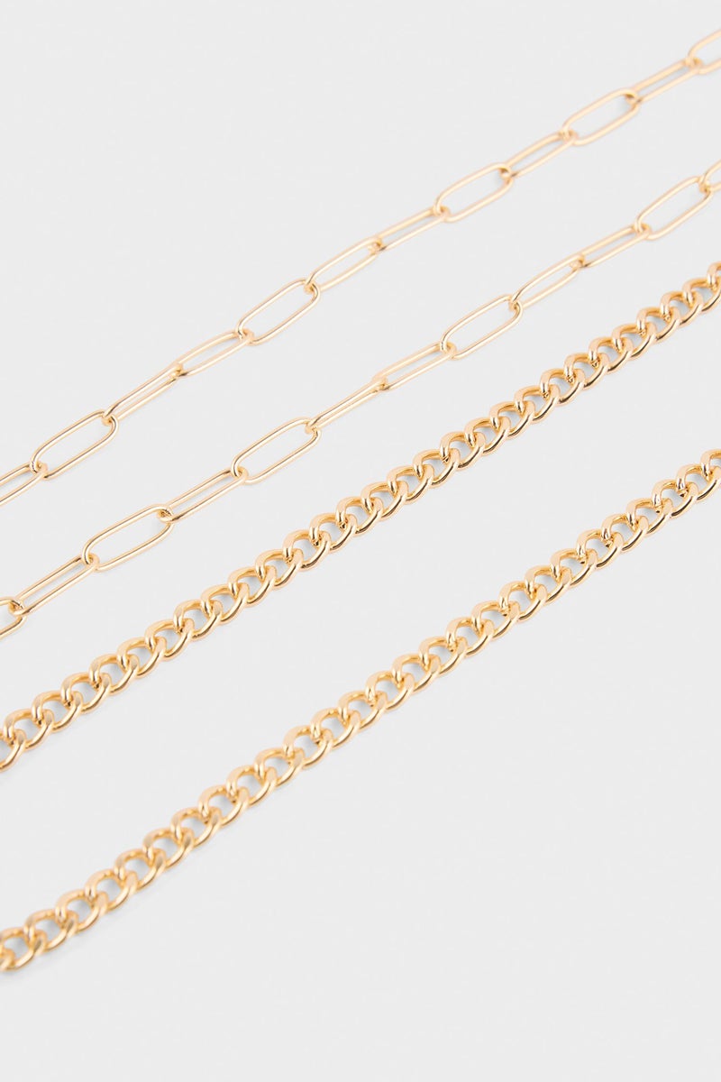 DeFacto Gold Woman Woman 3 Piece Necklace Set Casual - Image 5