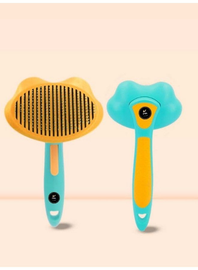 بت فرشاة تنظيف ذاتية - تزيل بلطف الطبقة السفلية المتساقطة والتشابكات والشعر المتشابك - سيحب كلبك أو قطتك أن يتم تنظيفه باستخدام فرشاة العناية - Image 5