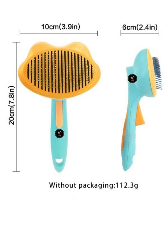 بت فرشاة تنظيف ذاتية - تزيل بلطف الطبقة السفلية المتساقطة والتشابكات والشعر المتشابك - سيحب كلبك أو قطتك أن يتم تنظيفه باستخدام فرشاة العناية - Image 3