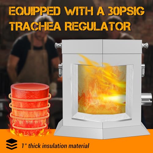 CANALHOUT 12KG/26.5lbs Propane Melting Furnace Kit with Two Tongs and Crucible, All New Kiln Metal Foundry Furnace Smelting Gold Silver Copper Aluminum, Metal Recycle Home Smelting Casting Tool - Image 5