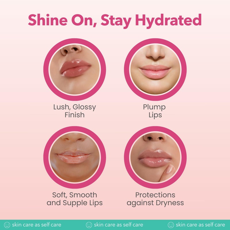 Patchology Lip Gloss for Women - Hydrating Gloss with Aloe, Honey & Goji Berry Oil, Moisturizing Treatment for Cracked Lips, Christmas Gifts for Women & Stocking Stuffers for Teen Girls (Clear, 15ml) - Image 5