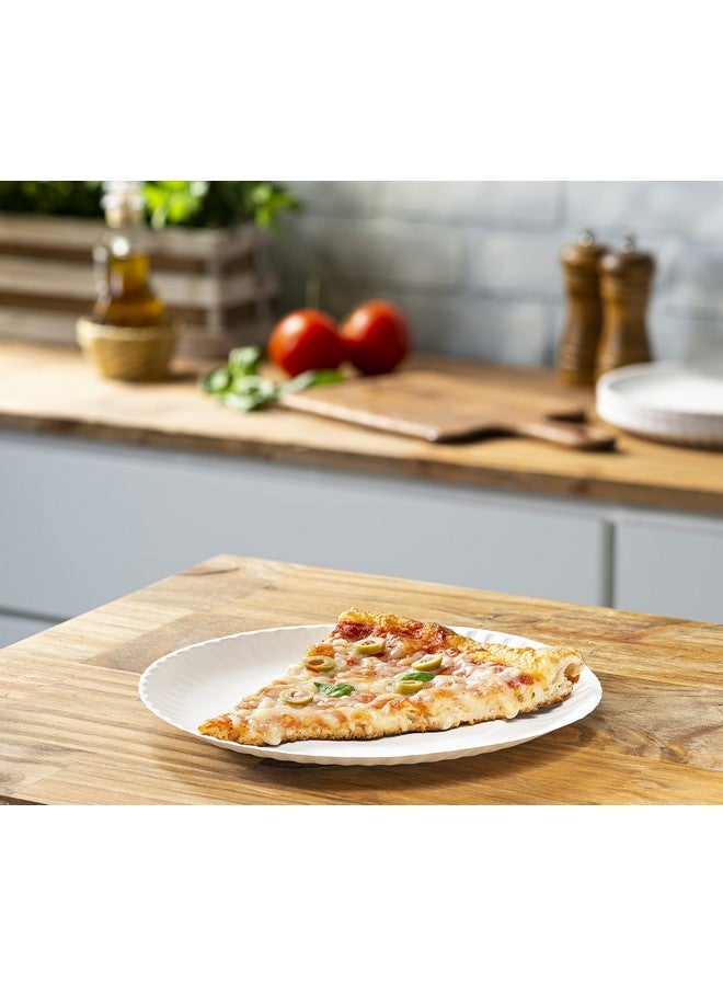 GUSTO [9 Inch - 300 Pack Uncoated White Paper Plates - Disposable, Decorative Paper Plates for Crafts (Formerly Comfy Package) - Image 3