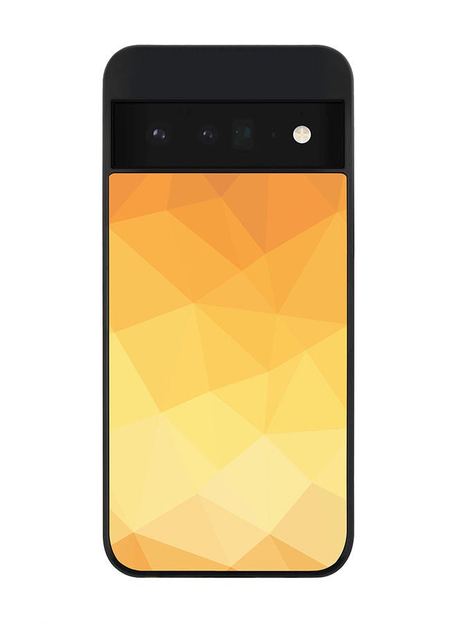 Stylizedd Rugged Black edge case for Google Pixel 6 Pro 5G Slim fit Soft Case Flexible Rubber Edges Anti Drop TPU Gel Thin Cover - Gold Bar - Image 1