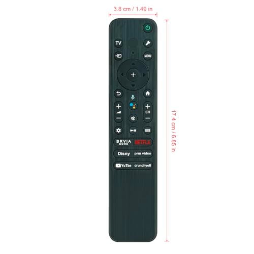 Beyution RMF-TX810U Replacement Voice Remote Control Fit for Sony 2023 HDR 4K Bravia Smart TV Series KD-55X80L KD-65X77L KD-65X80L KD-75X77L KD-75X80L KD-85X77L XR-55A80CL XR-55A80L XR-55X90L SUB RMF-TX811D - Image 3
