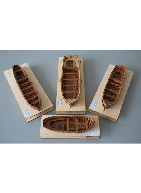 1:48 Full Rib Wooden Boat Model Kit Friendship Boat Does Not Turn Over-Color:J4805 Plnance