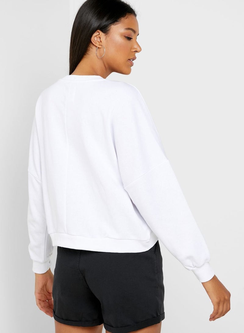 Cotton On Slogan Boxy Sweatshirt - Image 2