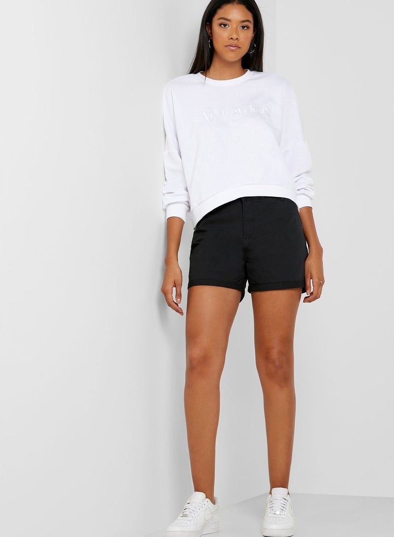 Cotton On Slogan Boxy Sweatshirt - Image 1
