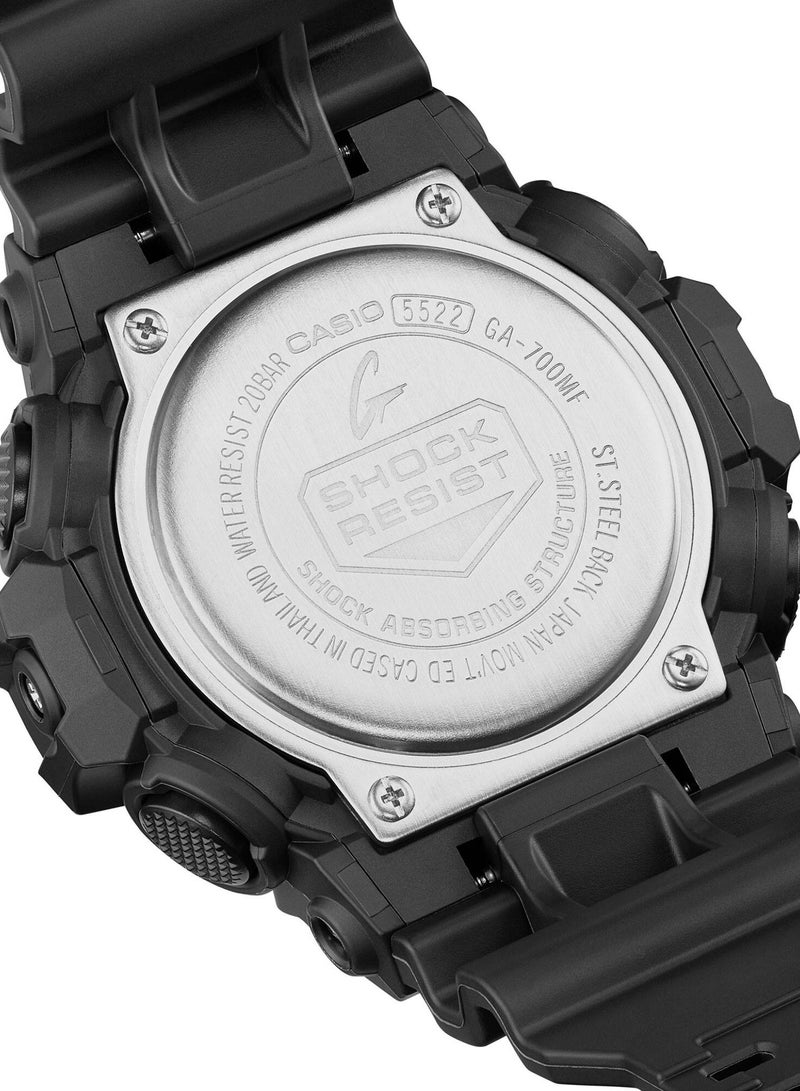 CASIO Analog-Digital Resin Band Men's Watch GA-700MF-1A - Image 4