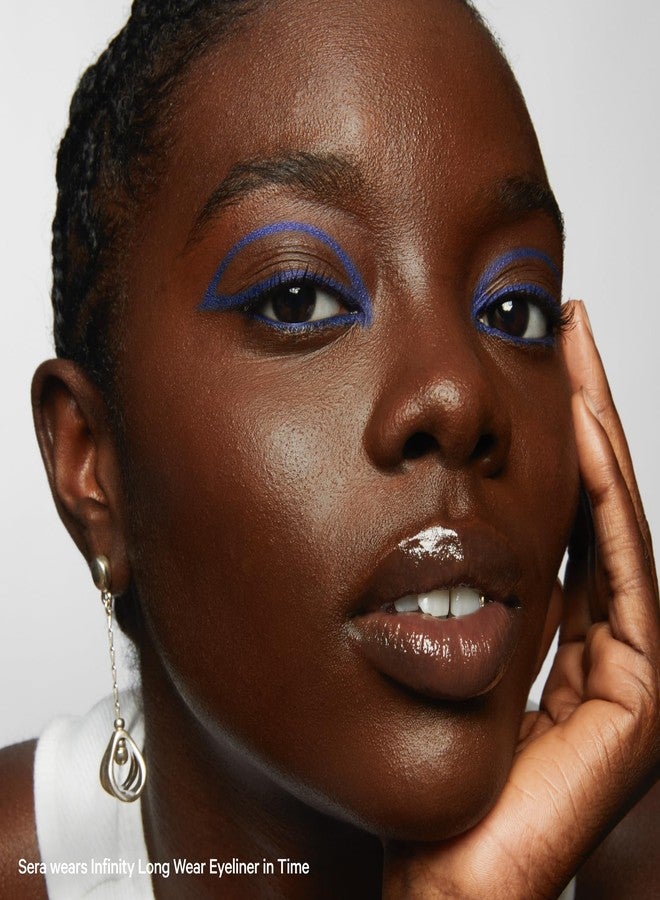 ميلك ميكب محدد عيون ميلك ميك أب إنفينيتي طويل الأمد، لون أزرق داكن - 0.012 أونصة سائلة - تصميم قابل للدوران، مبراة مدمجة وطرف دمج ناعم - يدوم حتى 12 ساعة - مقاوم للماء - نباتي، لم يُختبر على الحيوانات - Image 3