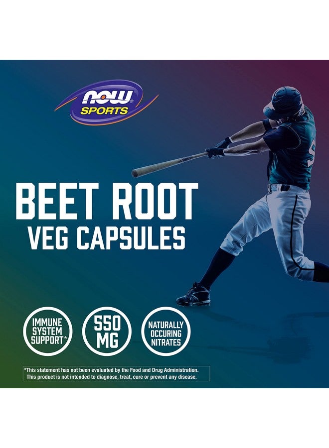 now Sports Beet Root Veg Sports Nutrition Immune System Support* 550 Mg Naturally Occurring Nitrates 180 Veg Capsules - Image 5