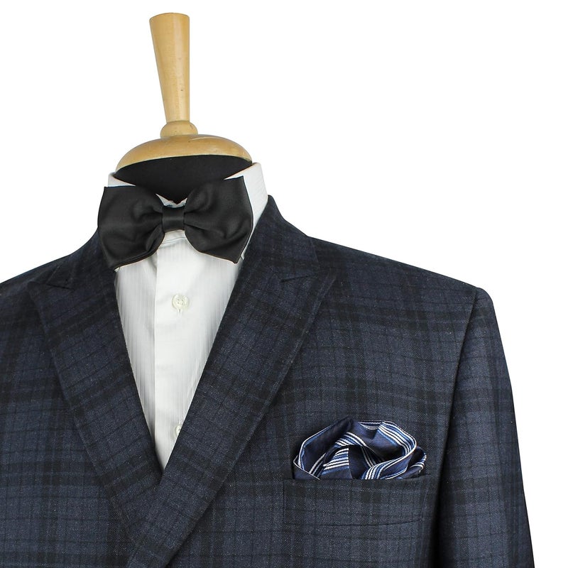 Kovove Kavove The Pleasing Striped Blue Necktie For Men - Image 3