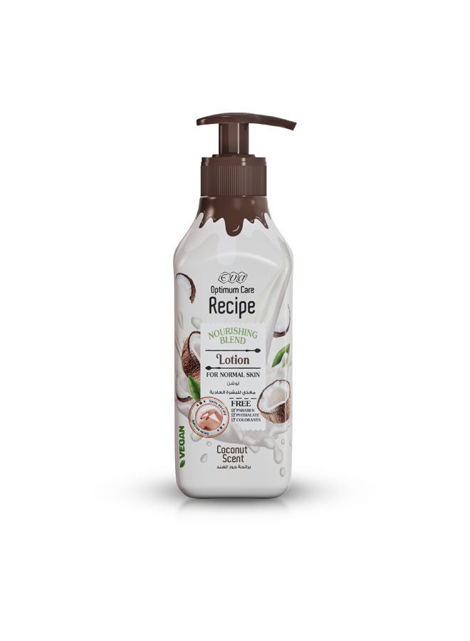Optimum Care Recipe Nourishing Blend Lotion For Normal Skin Coconut Scent