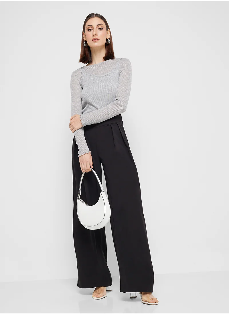 ELLA Front Pleat Detailed Pants