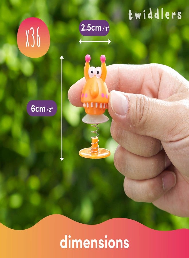 THE TWIDDLERS - 36 Monster Spring Launchers Toys, Jumping Popper Toy, Pop Up Bouncy Spring Toys for Kids, Pinata, Goodie Bags, Classroom Prizes, Birthday Party Favor for Kids - Image 4