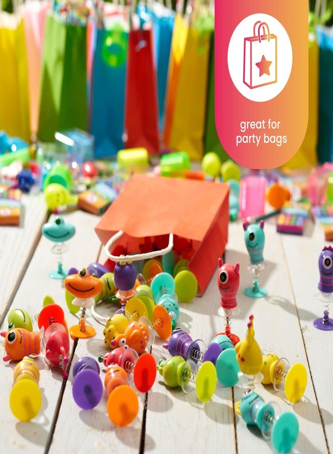 THE TWIDDLERS - 36 Monster Spring Launchers Toys, Jumping Popper Toy, Pop Up Bouncy Spring Toys for Kids, Pinata, Goodie Bags, Classroom Prizes, Birthday Party Favor for Kids - Image 3