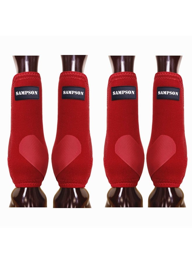 Sampson sampson Horse Boots Set of 4,Professional Horse Boots with Shock-Absorbing Memory Foam,Superior Protection and Comfortable Fit,Splint Boots for Horses  - Image 1