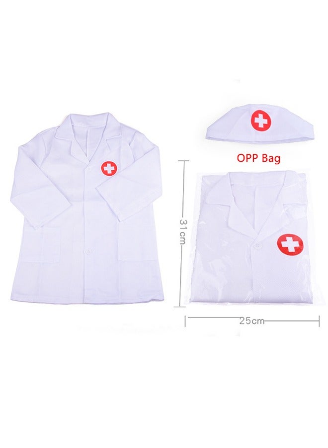 مجموعة أدوات الطبيب للأطفال الصغار من سن 3 إلى 5 سنوات، مجموعة ألعاب تنكرية للفتيات من سن 2 إلى 3 سنوات، مجموعة ألعاب طبيب للأطفال مع زي الطبيب، سماعة طبية للبنات من سن 2 إلى 3 سنوات، هدايا عيد ميلا - Image 4