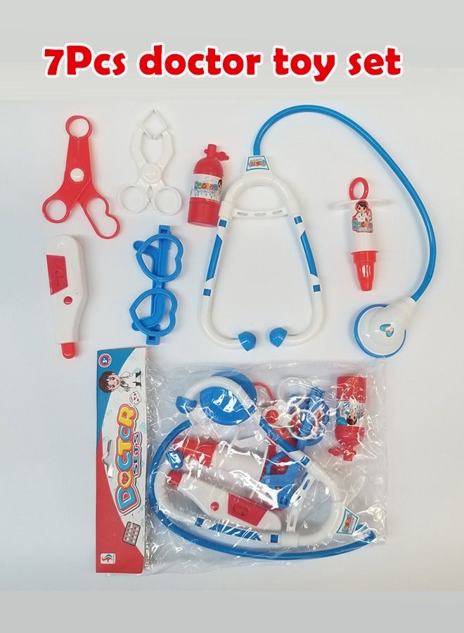 مجموعة أدوات الطبيب للأطفال الصغار من سن 3 إلى 5 سنوات، مجموعة ألعاب تنكرية للفتيات من سن 2 إلى 3 سنوات، مجموعة ألعاب طبيب للأطفال مع زي الطبيب، سماعة طبية للبنات من سن 2 إلى 3 سنوات، هدايا عيد ميلا - Image 3