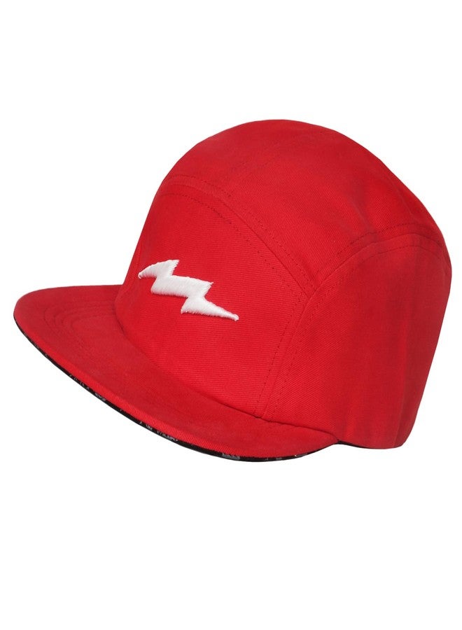 Supervek Red 5-Panel Packable Cap - Soft Crown Everyday Essential Travel Cap - Relaxed Fit for Men & Women - Adjustable Snapback - Stylish Caps for Men Original - Perfect for Streetwear & Travel - Image 1