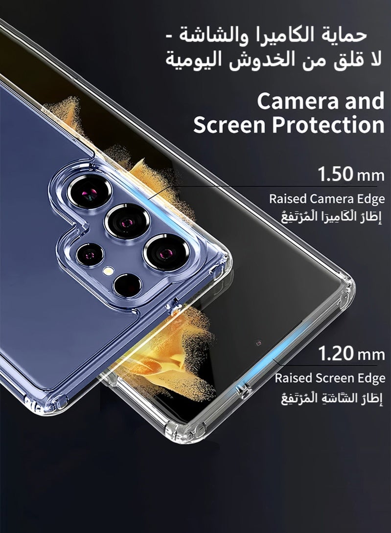 Samsung Galaxy S25 Ultra Case Clear, iCrystal Tech, Effectively Delays Yellowing Samsung S25 Ultra Cover, Anti-Scratch Hard PC Back, Shockproof Edge Slim Transparent Case 6.9 inch (Clear) - Image 5