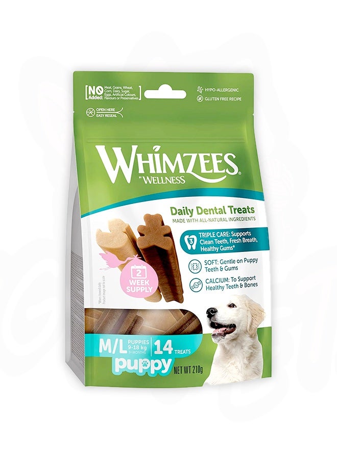 WHIMZEES Puppy Stix Dental Treats M/L Puppies - 210 GM - Image 1