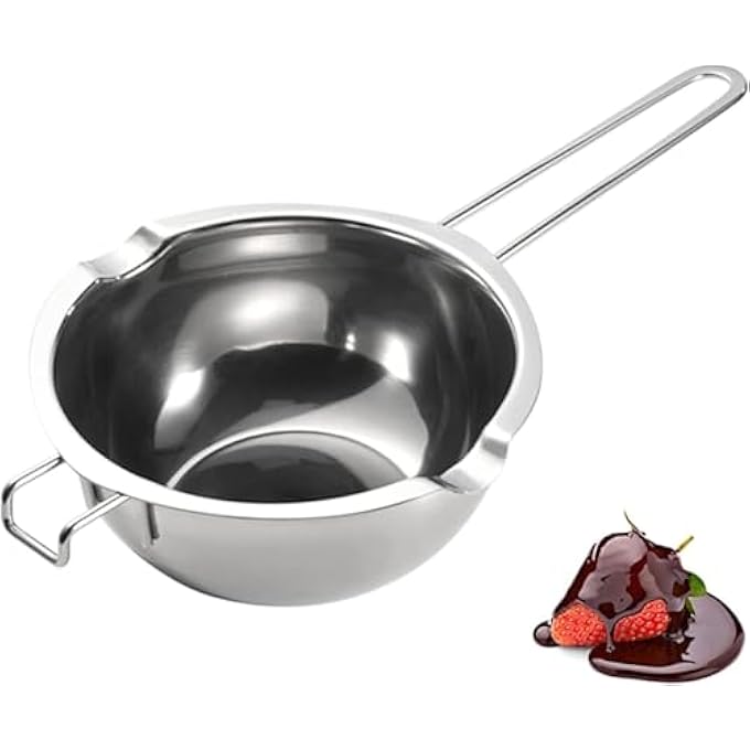 ريحني وعاء انصهار الحلوى ذوبان الشوكولاتة ذوبان الغلاية المزدوجة وصابون وشموع صناعة البوتيرة ترقية بوتيرة الانصهار وعاء الغلاية المزدوجة من الفولاذ المقاوم للصدأ لصنع الشموع والحلويات - Image 2