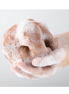 Generic 3-Piece African Net Bath Sponge Exfoliating Long Body Scrubber Tight Weave Beauty Skin Smoother Tower Bath Cloth Porous Stretches Back Washcloths For Daily Use  - Image 2