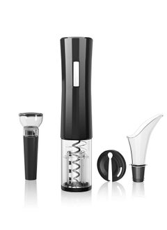 NIBEMINENT Electric Opener Battery-Powered Bottle Corkscrew Automatic Accessories Contains Foil Cutter Vacuum Pump Stopper Aerator Pourer Gifts Men for Lover Gift Home Kitchen  - Image 1