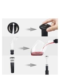 NIBEMINENT Electric Opener Battery-Powered Bottle Corkscrew Automatic Accessories Contains Foil Cutter Vacuum Pump Stopper Aerator Pourer Gifts Men for Lover Gift Home Kitchen  - Image 2