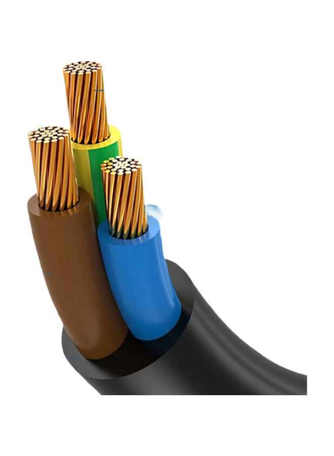 Towe 10A Computer/Server/Printer National Standard Power Cord, 10A To C13 Power Cable, Three-Core Flat Power Conversion Cable, 1.5Mm², 1.8M, Angled Plug - Image 3