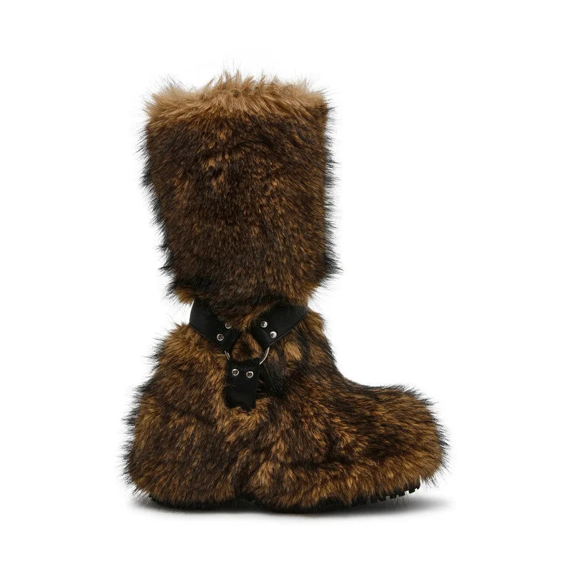 ستيف مادن Defrost Fur Ankle Boots