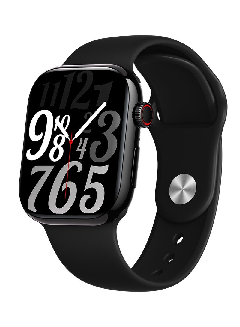 Outbox Outbox OB10 Pro – 10‑Day Battery | 2.04″ AMOLED Smart Watch, Bluetooth Call, Heart & Oxygen Monitoring, Fitness & Sleep Tracking, 100+ Sports – Black | 1-Year Warranty - Image 1
