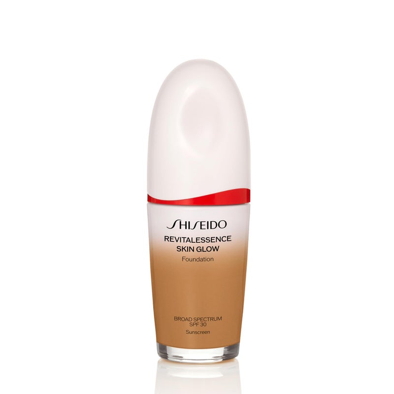 Shiseido RevitalEssence Skin Glow Foundation SPF 30, 360 Citrine - Buildable, Medium Coverage - 24-HR Hydration & 12-HR Wear - Transfer, Crease & Fade Resistant - Non-Comedogenic - All Skin Types - Image 1