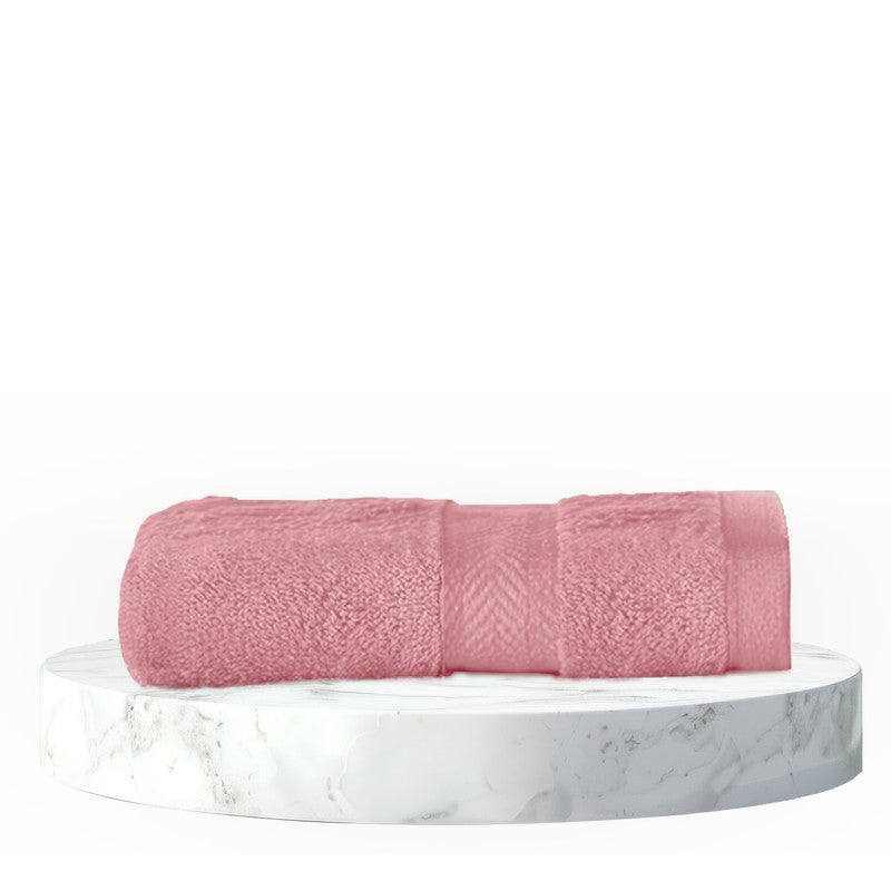 Rest منشفة وجه 1PC 100% قطن 30x30 سم ، 12x12 بوصة بلون وردي باهت ناعمة وعالية الامتصاص بجودة فائقة النعومة - Image 1
