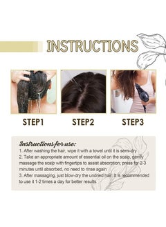 EELHOE Veganic Natural Hair Growth Oil, Organic Rosemary Oil For Hair Growth, Natural Ingredients Dense Hair Essential Oil For Hair Growth Nourishing And Repairing Hair, (1pc)  - Image 5