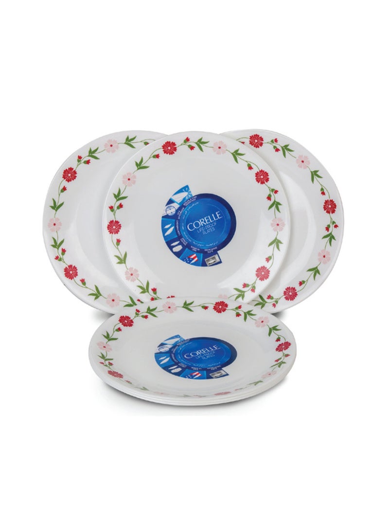 Corelle طبق عشاء كوريل، 26 سم، 6 قطع، متنوع