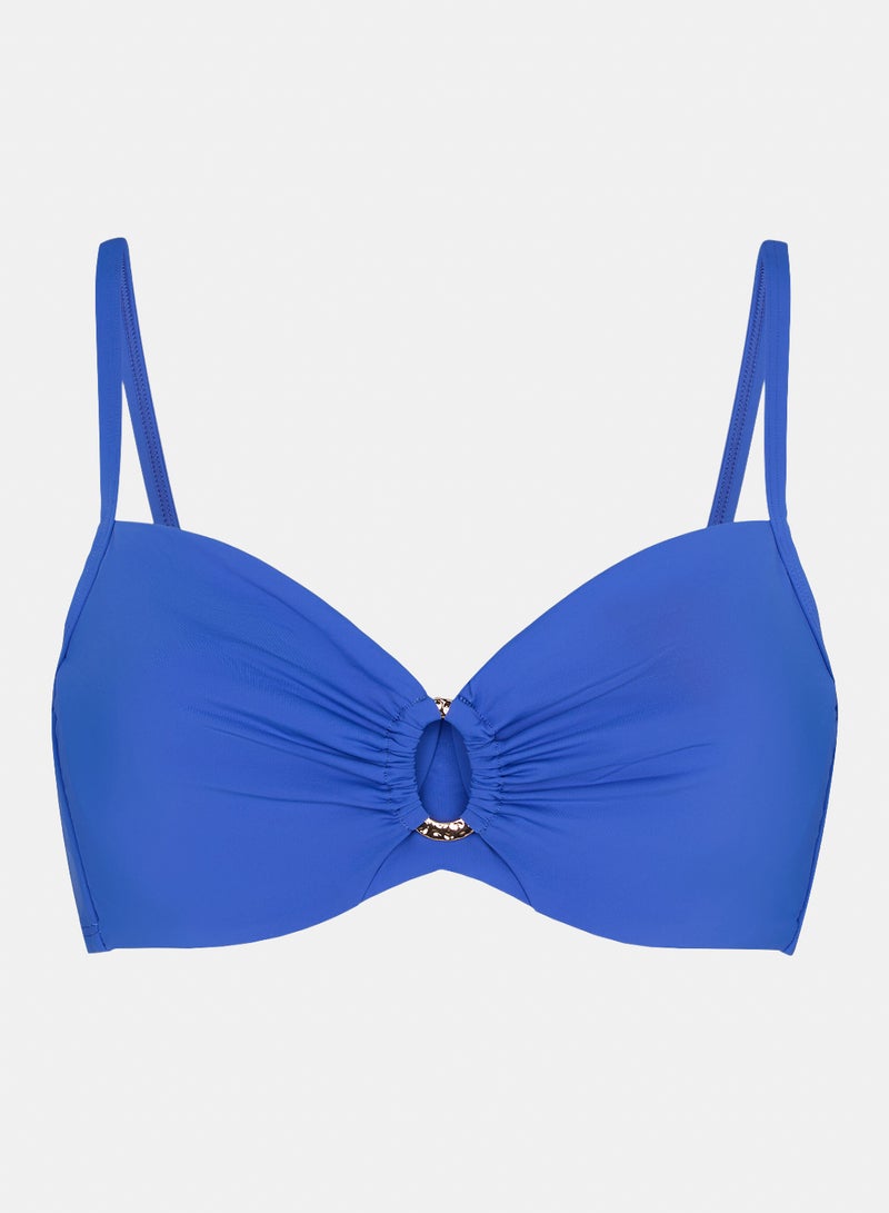 hunkemoller Luxe Non-Padded Underwired Bikini Top - Image 4