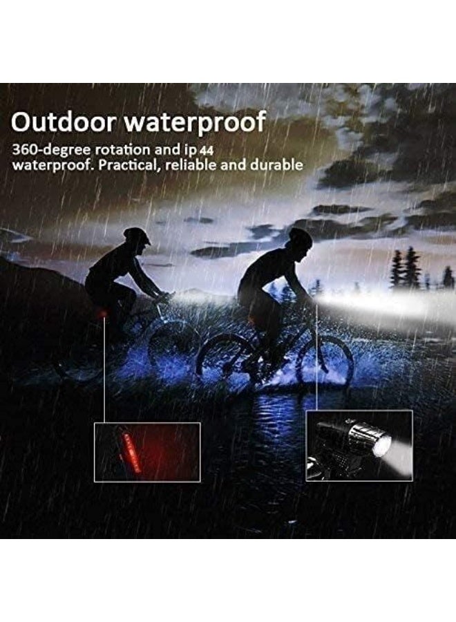 USB Rechargeable Front and Rear Bike Light Set With 4 Modes, IPX4 Waterproof and Adjustable Mount - Image 5