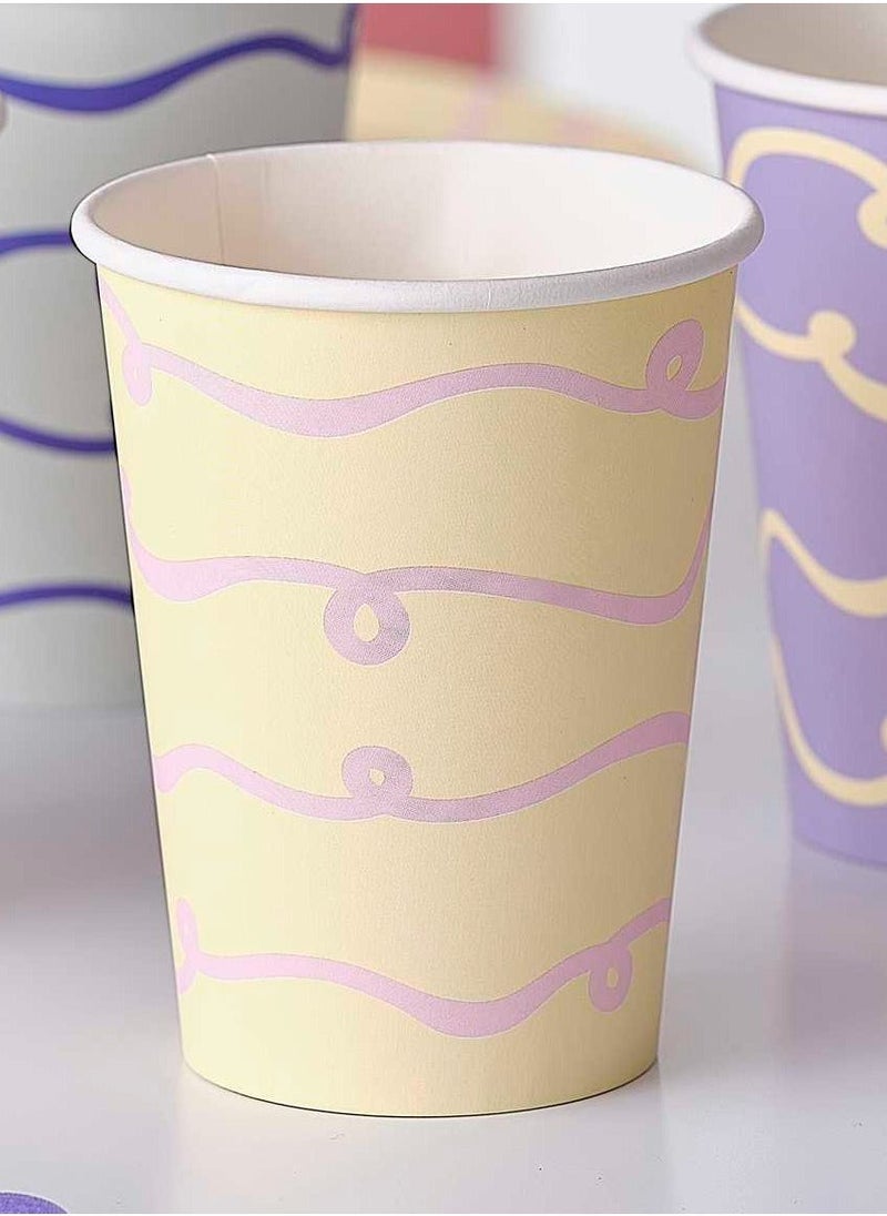 Ginger Ray Pastel Wave Paper Cup - Image 2