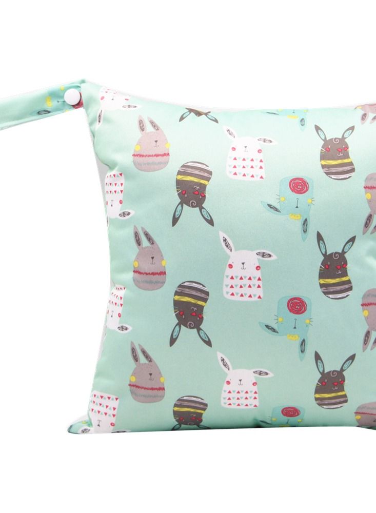 wenhuaren Cartoon Cute Print Stroller Hanging Bag Multi-functional Diaper Storage Bag Diaper Pad Hanging Bag  - Image 1
