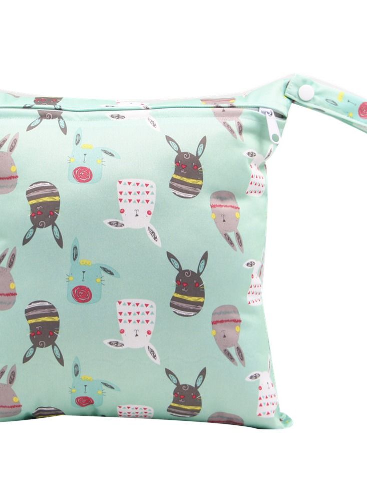 wenhuaren Cartoon Cute Print Stroller Hanging Bag Multi-functional Diaper Storage Bag Diaper Pad Hanging Bag  - Image 2