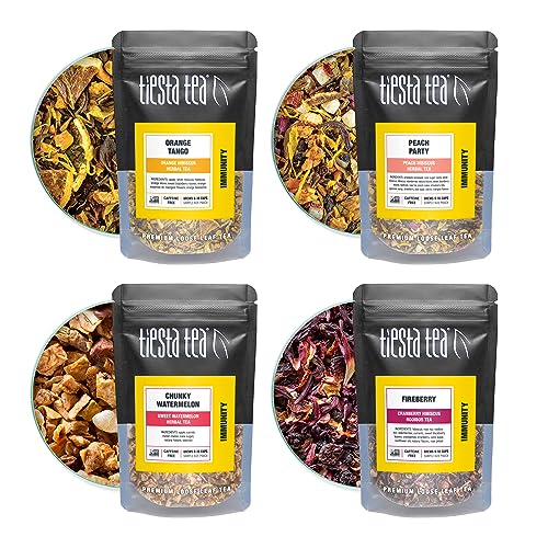 Tiesta Tea - Fruity Tea Sampler Dry Flight Set, Loose Leaf, No Caffeine, Makes Hot and Iced, Assorted Fruit Brews with Mango, Peach, Orange Drinks & More, 8 Resealable Sample Pouches - Image 5