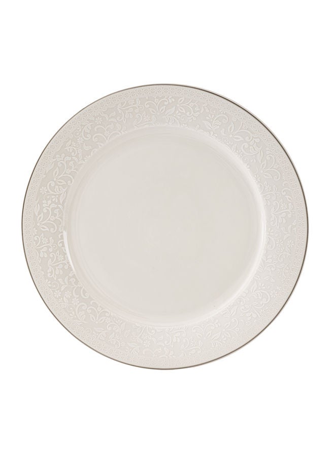 Celia 6-Piece Porcelain Dinner Plates Set White 10.5 inch - Image 2