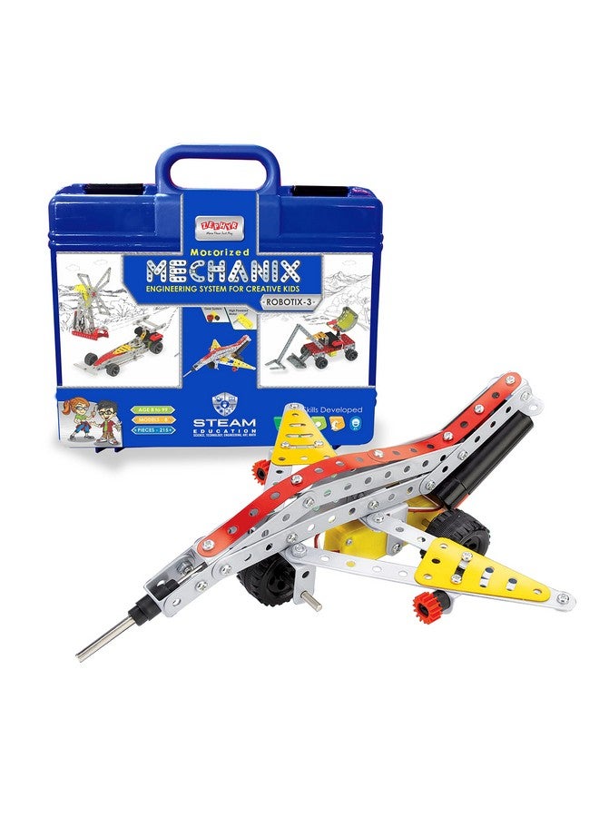Mechanix Mechanix Robotix - 3 Smart Bag Building and Construction Set for Boys and Girls Age 8+ Years - Motorized 